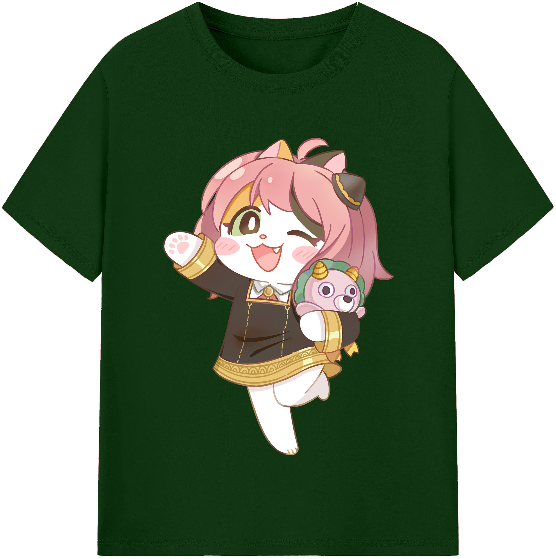 （画像用） SPY×FAMILY间谍家家酒 綿100％半袖Tシャツ（フロントプリント）